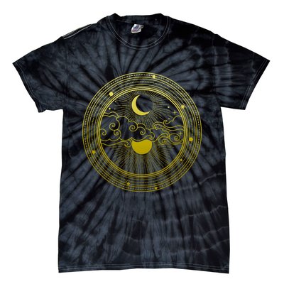 BoHo Moon and Sun Reflection Tie-Dye T-Shirt