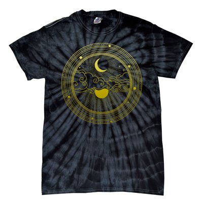 BoHo Moon and Sun Reflection Tie-Dye T-Shirt