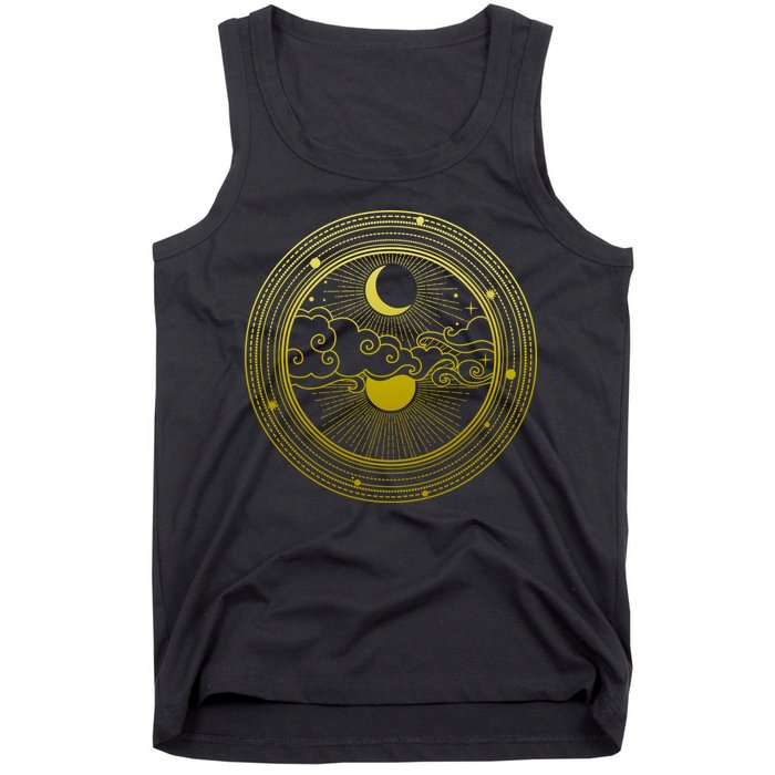 BoHo Moon and Sun Reflection Tank Top