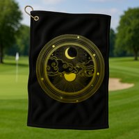 BoHo Moon and Sun Reflection Golf Towel