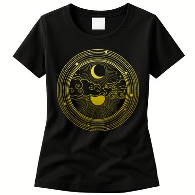 BoHo Moon and Sun Reflection Womens T-Shirt