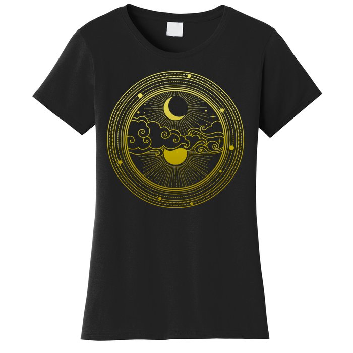 BoHo Moon and Sun Reflection Women's T-Shirt