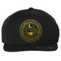 BoHo Moon and Sun Reflection Wool Snapback Cap