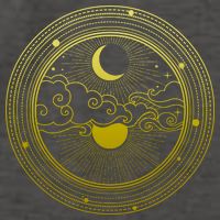 BoHo Moon and Sun Reflection Vector Backpack