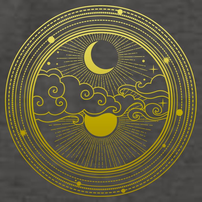 BoHo Moon and Sun Reflection Vector Backpack