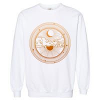 BoHo Moon and Sun Reflection Garment-Dyed Sweatshirt