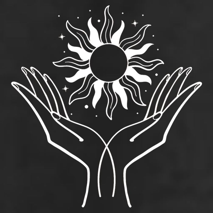 Boho Styled Hands Lifting Sun Spiritual 11oz C Handle Ceramic Mug