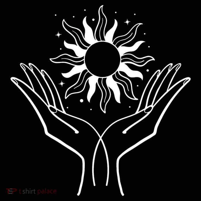 Boho Styled Hands Lifting Sun Spiritual Flatbill Hat