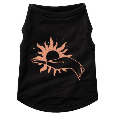Boho Styled Open Palm Sun In Hand Doggie Tank