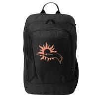 Boho Styled Open Palm Sun In Hand City Backpack