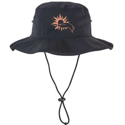 Boho Styled Open Palm Sun In Hand Bucket Hat