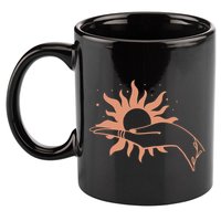 Boho Styled Open Palm Sun In Hand 11oz C Handle Ceramic Mug