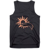 Boho Styled Open Palm Sun In Hand Tank Top