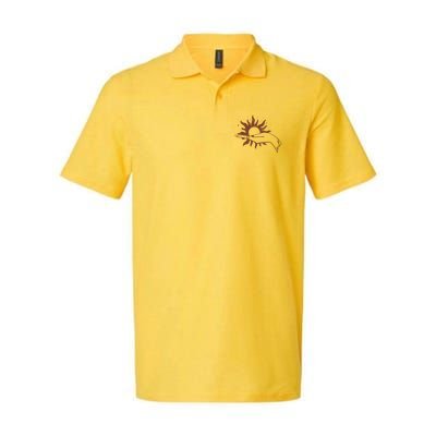 Boho Styled Open Palm Sun In Hand Polo