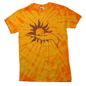 Boho Styled Open Palm Sun In Hand Tie-Dye T-Shirt