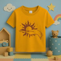 Boho Styled Open Palm Sun In Hand Toddler T-Shirt