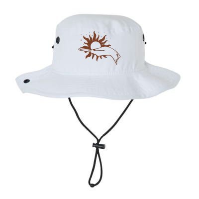 Boho Styled Open Palm Sun In Hand Legacy Cool Fit Booney Bucket Hat