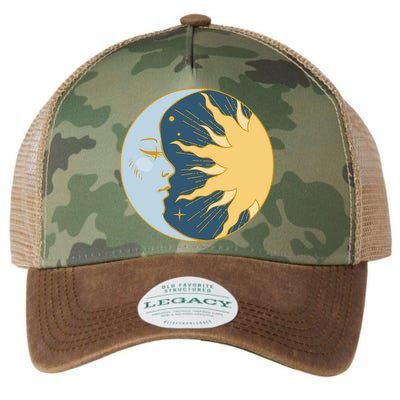 Boho Sun And Moon Legacy Tie Dye Trucker Hat