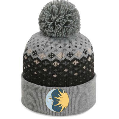 Boho Sun And Moon The Baniff Cuffed Pom Beanie