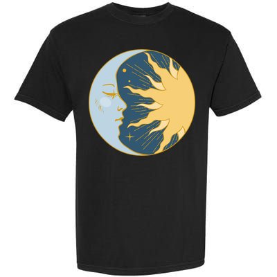 Boho Sun And Moon Garment-Dyed Heavyweight T-Shirt