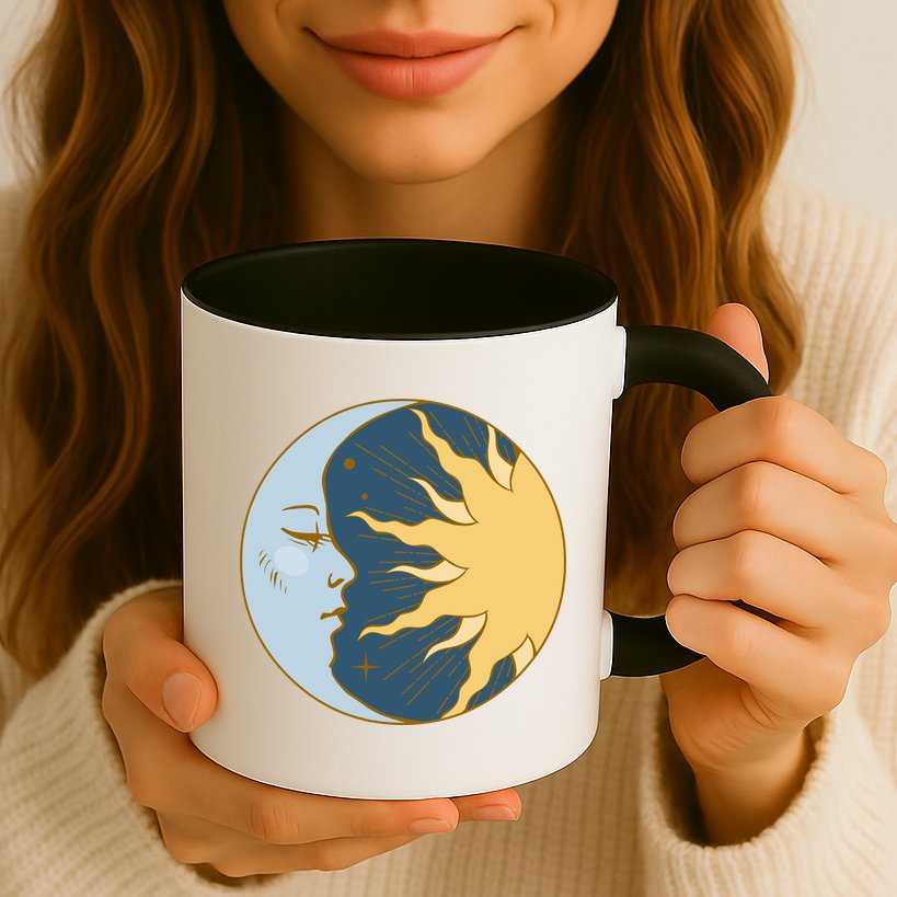 Boho Sun And Moon Mug