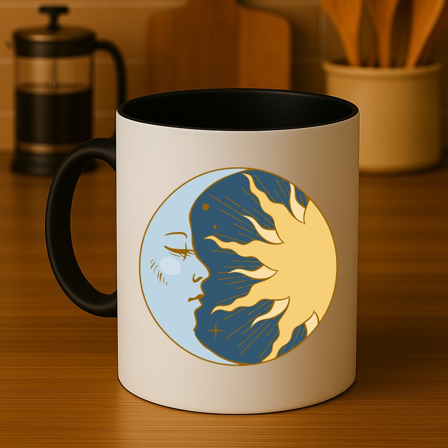 Boho Sun And Moon Mug
