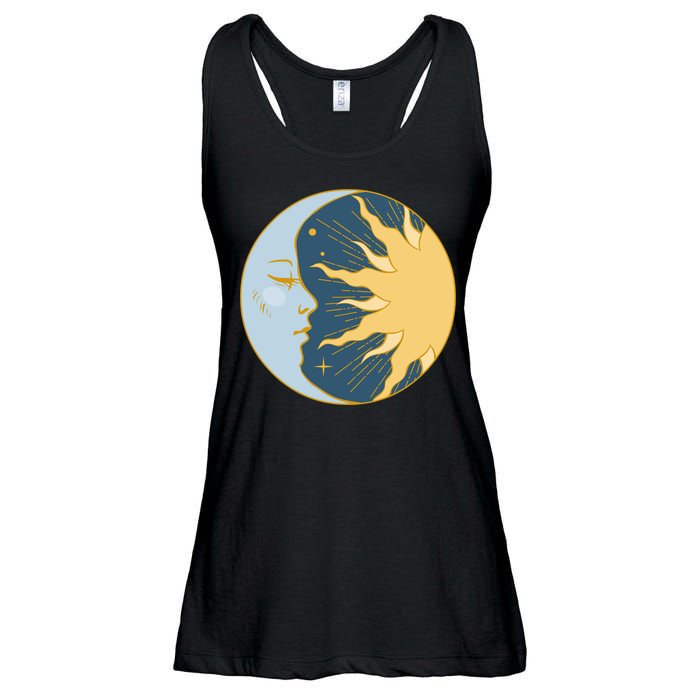 Boho Sun And Moon Ladies Essential Flowy Tank