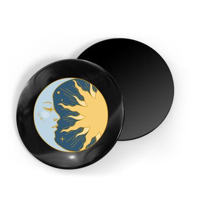Boho Sun And Moon Magnet