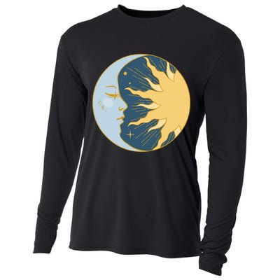 Boho Sun And Moon Cooling Performance Long Sleeve Crew