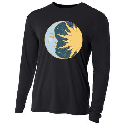 Boho Sun And Moon Cooling Performance Long Sleeve Crew