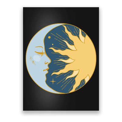 Boho Sun And Moon Poster