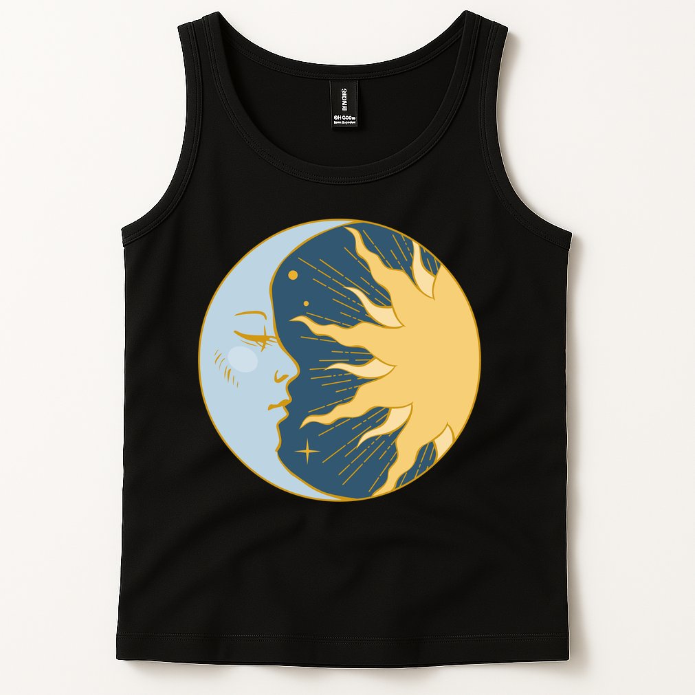 Boho Sun And Moon Tank Top