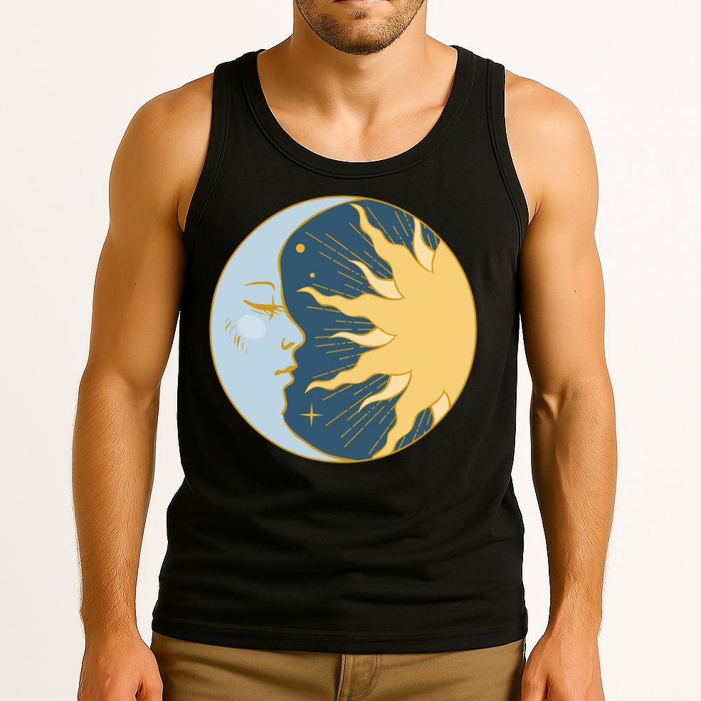 Boho Sun And Moon Tank Top