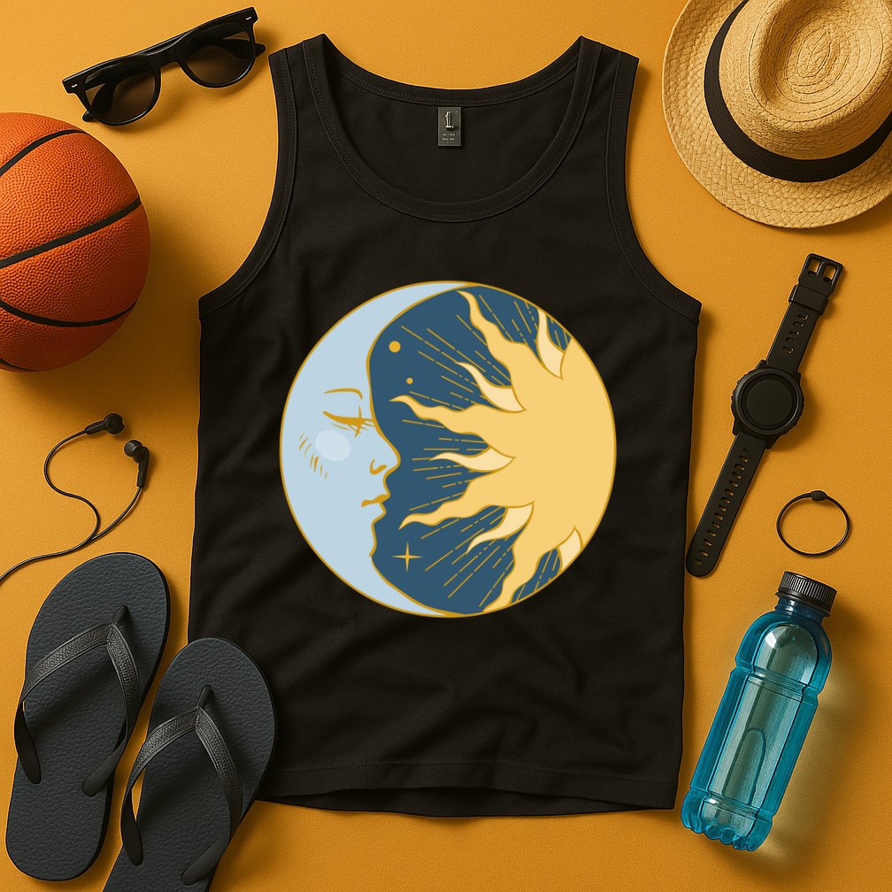 Boho Sun And Moon Tank Top
