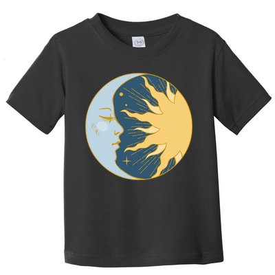 Boho Sun And Moon Toddler T-Shirt