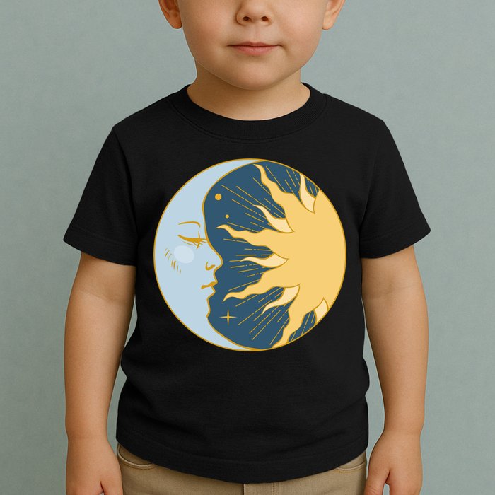 Boho Sun And Moon Toddler T-Shirt