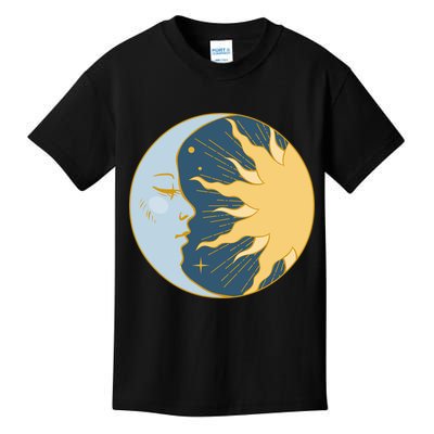 Boho Sun And Moon Kids T-Shirt