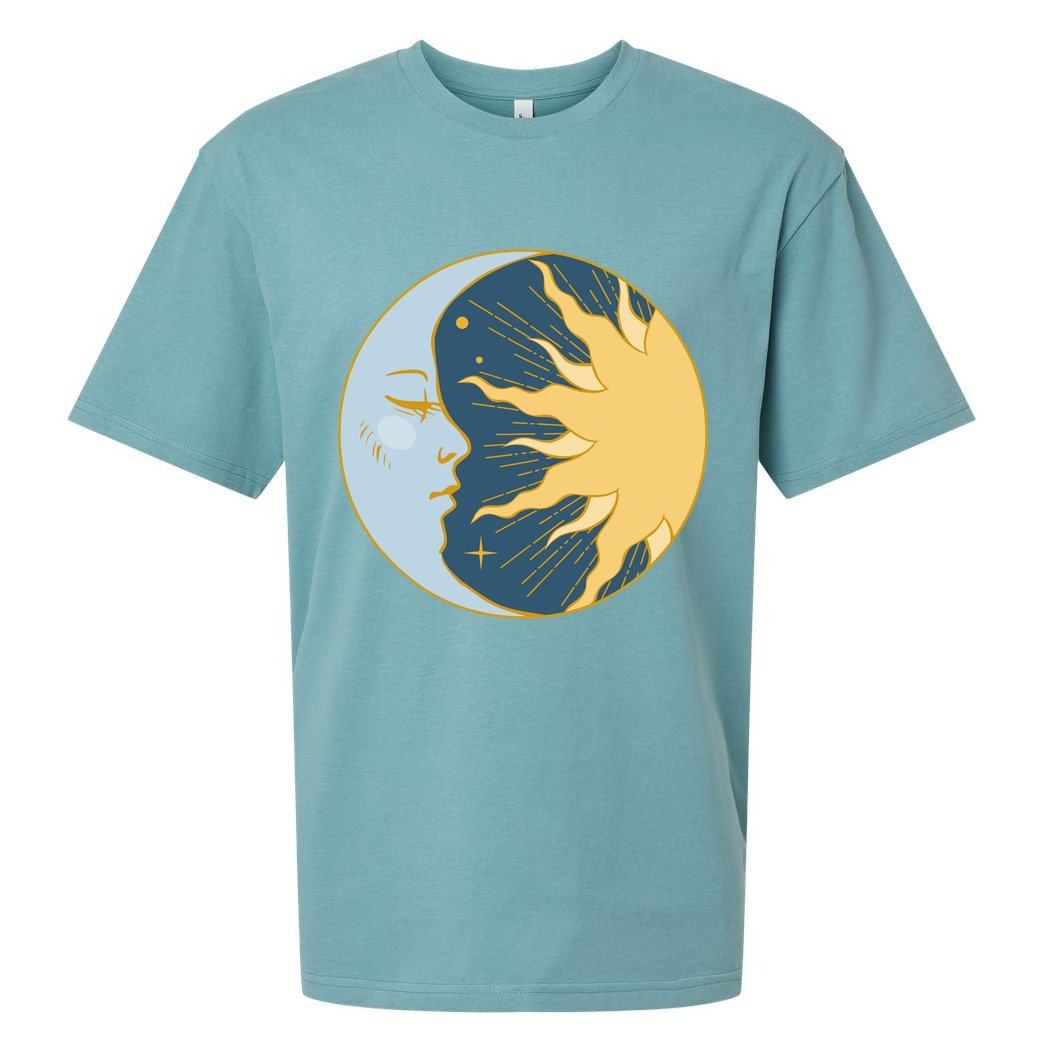 Boho Sun And Moon Sueded Cloud Jersey T-Shirt