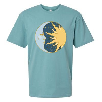 Boho Sun And Moon Sueded Cloud Jersey T-Shirt