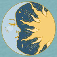 Boho Sun And Moon Sueded Cloud Jersey T-Shirt