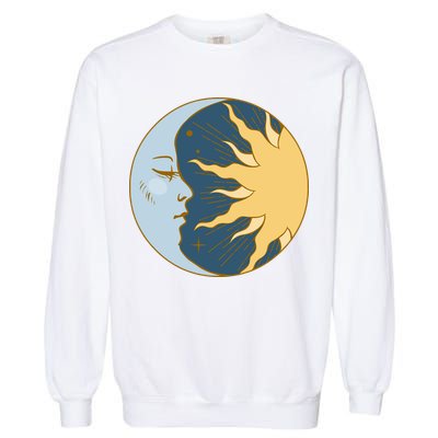Boho Sun And Moon Garment-Dyed Sweatshirt