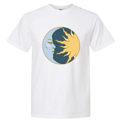 Boho Sun And Moon Garment-Dyed Heavyweight T-Shirt