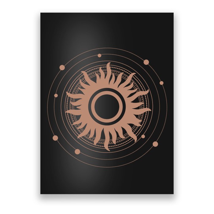 Boho Sun Illustration Poster