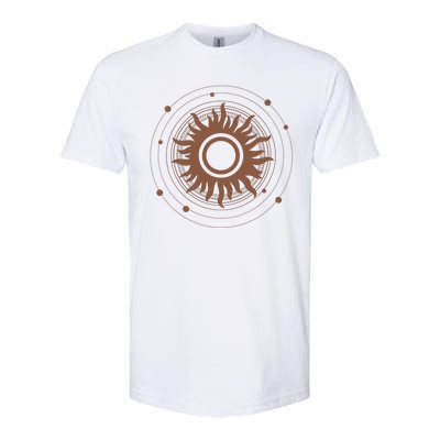 Boho Sun Illustration Softstyle® CVC T-Shirt