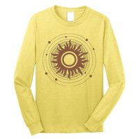 Boho Sun Illustration Long Sleeve Shirt