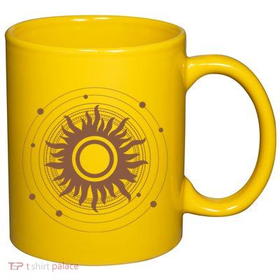 Boho Sun Illustration 11oz C Handle Ceramic Mug
