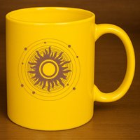 Boho Sun Illustration 11oz C Handle Ceramic Mug