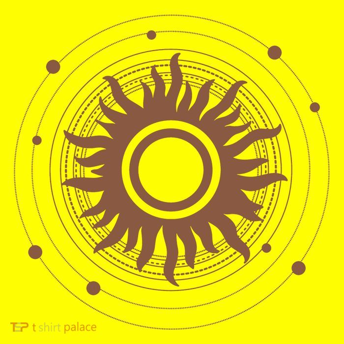 Boho Sun Illustration Kids T-Shirt