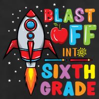 Blast Off Into 6Th Grade Gift 11oz C Handle Ceramic Mug