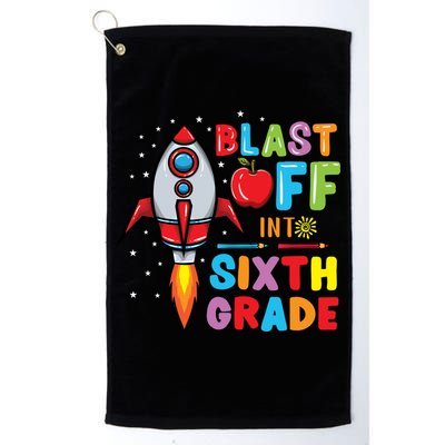 Blast Off Into 6Th Grade Gift Golf Towel